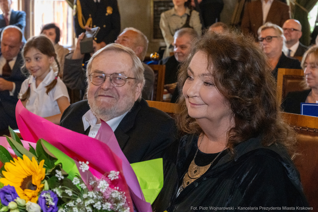 Dymna Anna, Miszalski Aleksander, prezydent, przewodniczący, spotkanie, Kosek Jakub, Honorowa Obywa  Autor: P. Wojnarowski