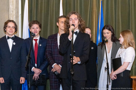 Dymna Anna, Miszalski Aleksander, prezydent, przewodniczący, spotkanie, Kosek Jakub, Honorowa Obywa