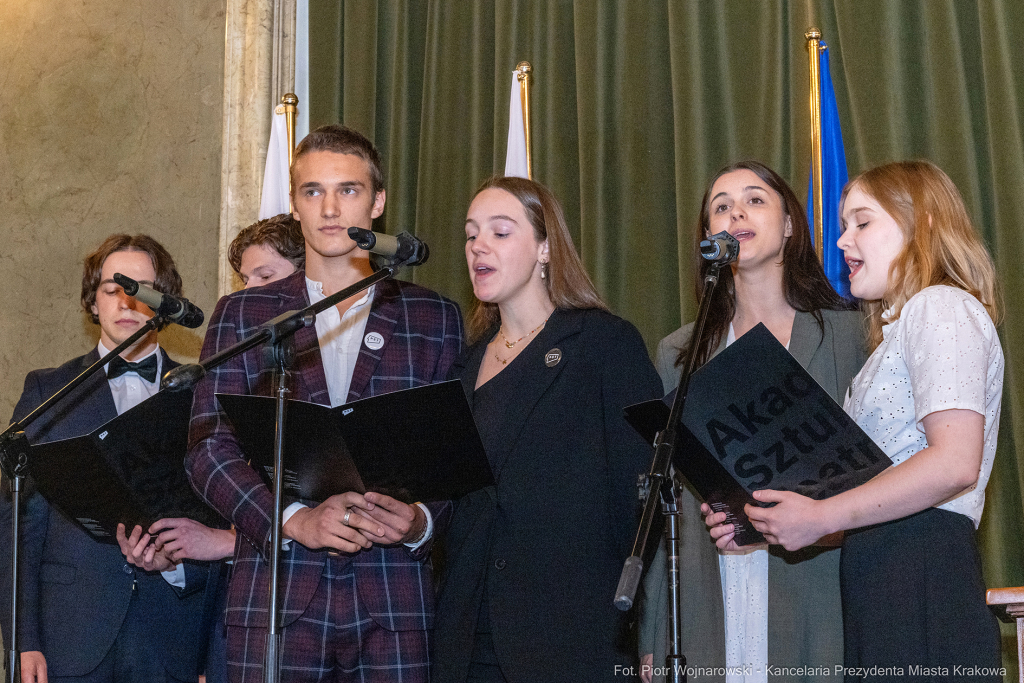 Dymna Anna, Miszalski Aleksander, prezydent, przewodniczący, spotkanie, Kosek Jakub, Honorowa Obywa  Autor: P. Wojnarowski