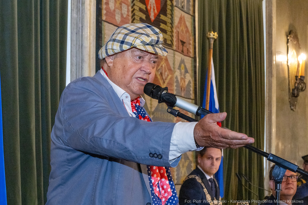 Dymna Anna, Miszalski Aleksander, prezydent, przewodniczący, spotkanie, Kosek Jakub, Honorowa Obywa  Autor: P. Wojnarowski