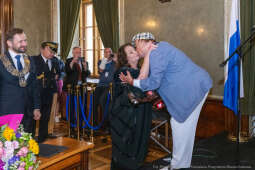 Dymna Anna, Miszalski Aleksander, prezydent, przewodniczący, spotkanie, Kosek Jakub, Honorowa Obywa