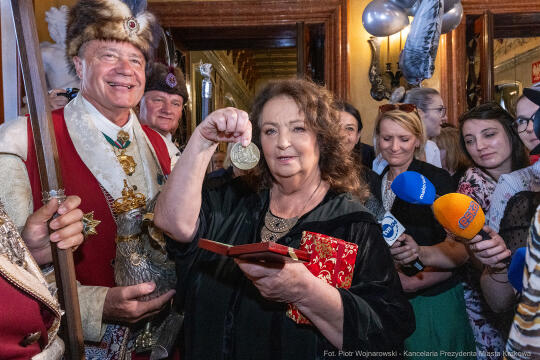 Dymna Anna, Miszalski Aleksander, prezydent, przewodniczący, spotkanie, Kosek Jakub, Honorowa Obywa