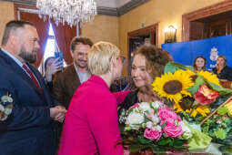 Anna Dymna, honorowa obywatelka Krakowa, gratulacje, Boniecki, Jaśkowiec, Klaman, Baran, Jazgar