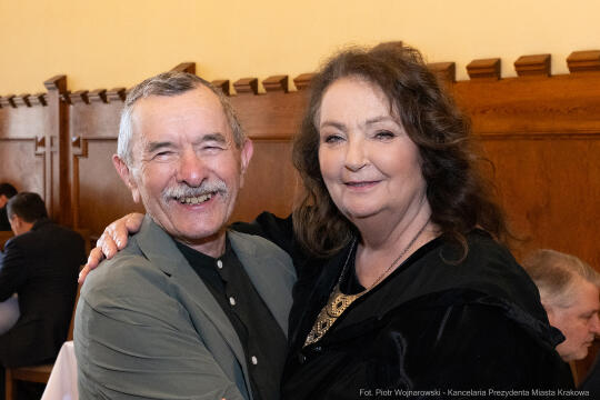Anna Dymna, honorowa obywatelka Krakowa, gratulacje, Boniecki, Jaśkowiec, Klaman, Baran, Jazgar