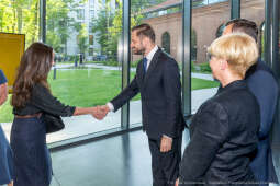 umk_0905.jpg-Miszalski Aleksander, prezydent, Kosek Jakub, korpus konsularny, MUFO, spotkanie