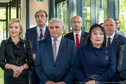 umk_0988.jpg-Miszalski Aleksander, prezydent, Kosek Jakub, korpus konsularny, MUFO, spotkanie