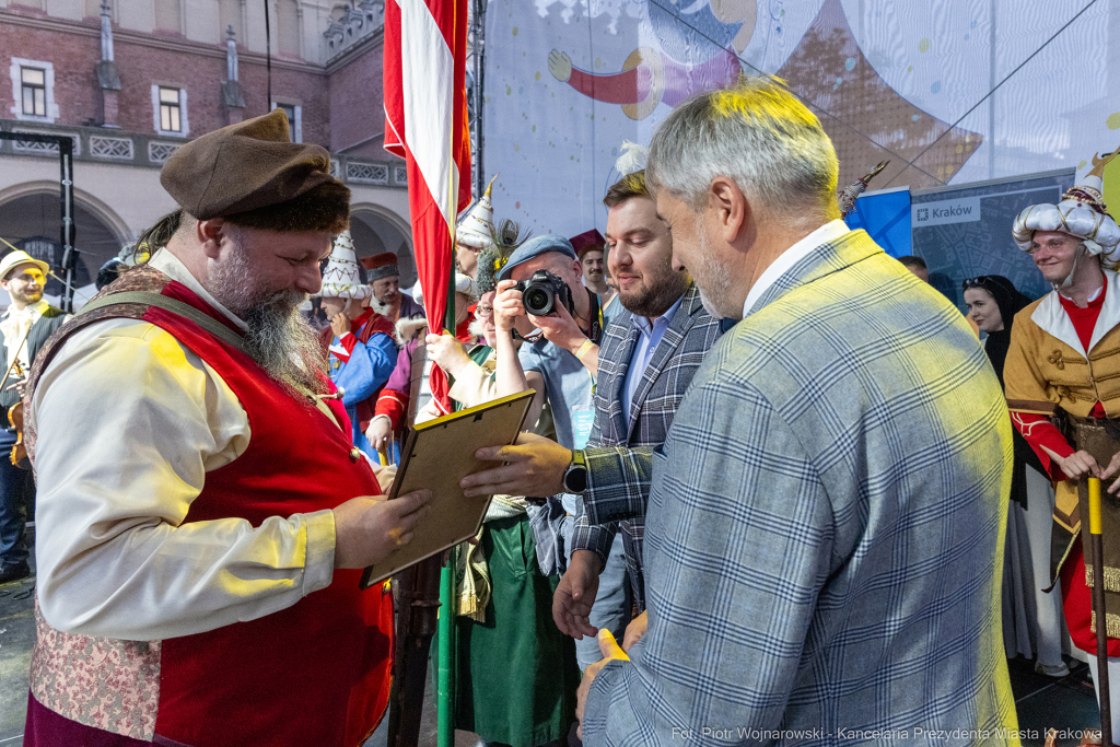 harce, lajkonik, 2024, Rynek, Sęk Niezabitowski, haracz, pochód  Autor: P. Wojnarowski