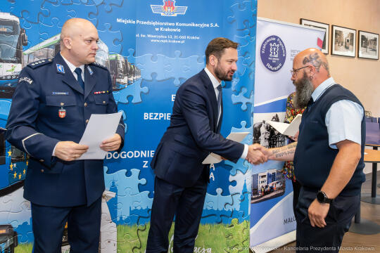 kierowcy, motorniczowie, nagrody, MPK, Miszalski, ratunek, pomoc, empatia