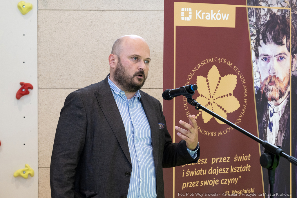 Miszalski, młodzież, debata, VIII LO, 8 Liceum Ogólnokształcące, siatkówka, nowa hala,  Autor: P. Wojnarowski