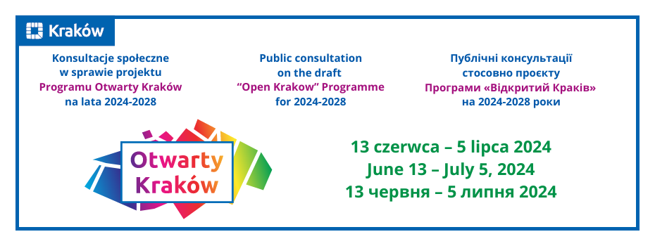 Konsultacje społeczne Programu Otwarty Kraków