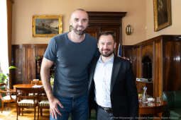 Aleksander, Miszalski, Marcin Gortat, spotkanie, Kraków, fundacja