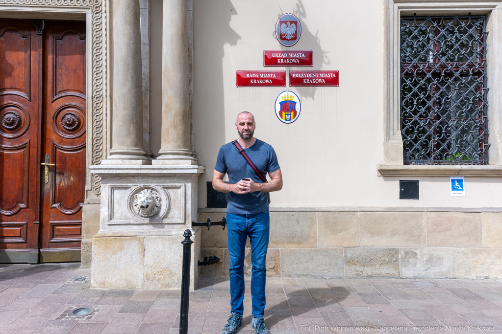 Aleksander, Miszalski, Marcin Gortat, spotkanie, Kraków, fundacja  Autor: P. Wojnarowski