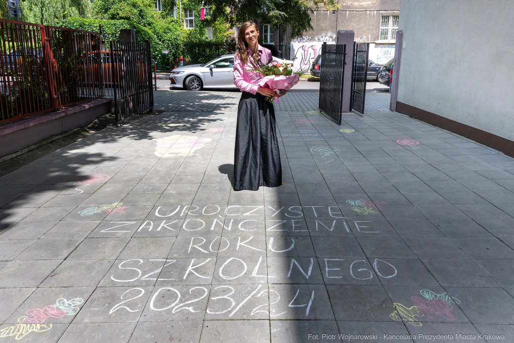 Maria Klaman, ZSO 1, 45 LO, Blachnickiego, zakończenie roku szkolnego  Autor: P. Wojnarowski