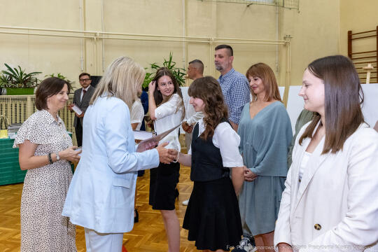 Maria Klaman, ZSO 1, 45 LO, Blachnickiego, zakończenie roku szkolnego