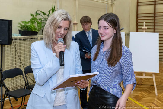 Maria Klaman, ZSO 1, 45 LO, Blachnickiego, zakończenie roku szkolnego