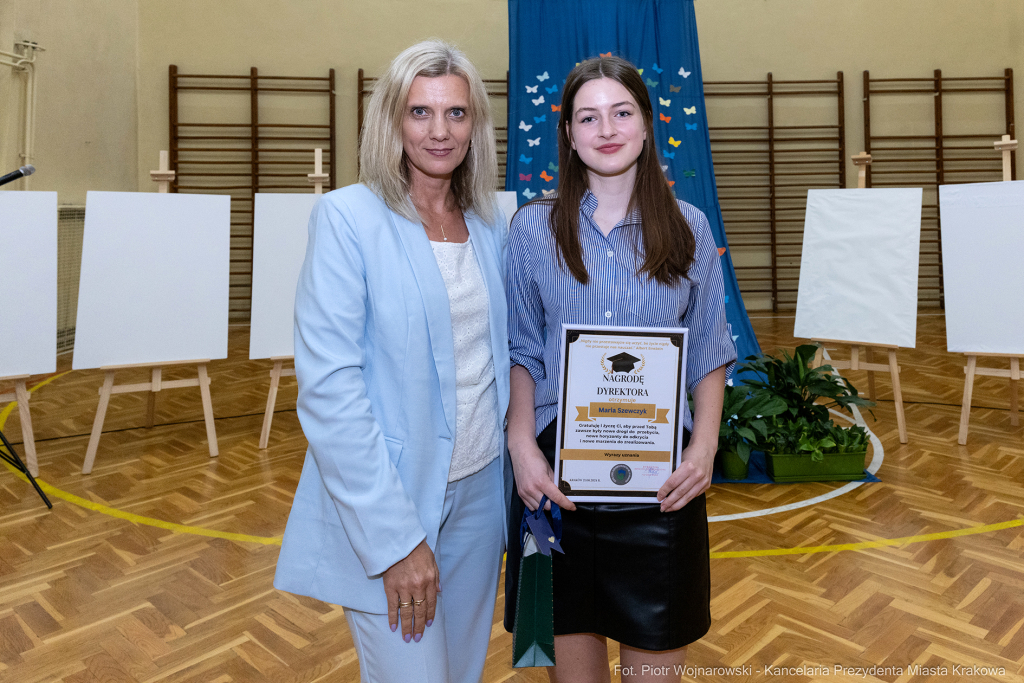 Maria Klaman, ZSO 1, 45 LO, Blachnickiego, zakończenie roku szkolnego  Autor: P. Wojnarowski