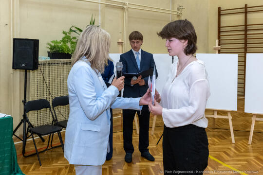 Maria Klaman, ZSO 1, 45 LO, Blachnickiego, zakończenie roku szkolnego