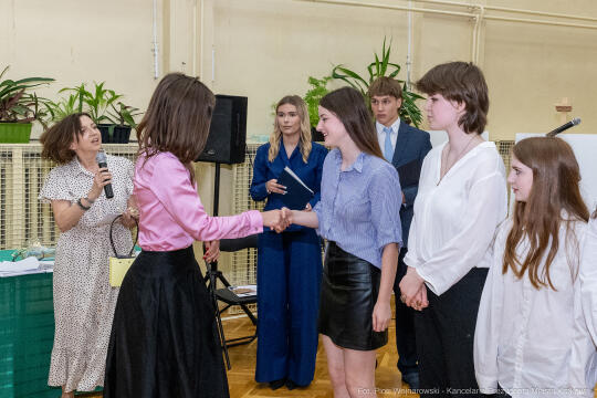 Maria Klaman, ZSO 1, 45 LO, Blachnickiego, zakończenie roku szkolnego