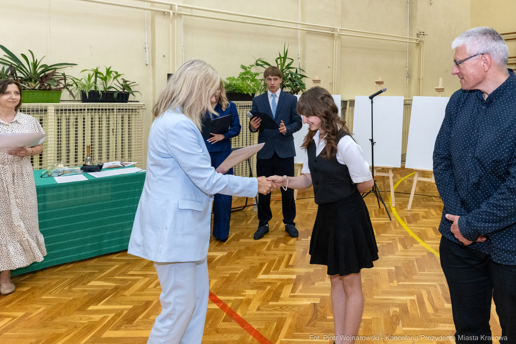 Maria Klaman, ZSO 1, 45 LO, Blachnickiego, zakończenie roku szkolnego  Autor: P. Wojnarowski