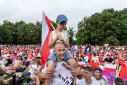 Miszalski Aleksander, kibic, Tauron Arena, Polska-Austria, strefa kibica, mecz