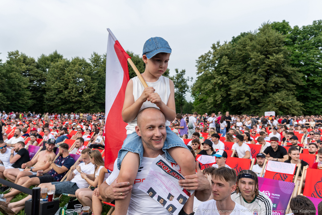 Miszalski Aleksander, kibic, Tauron Arena, Polska-Austria, strefa kibica, mecz  Autor: P. Wojnarowski