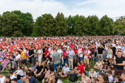 Miszalski Aleksander, kibic, Tauron Arena, Polska-Austria, strefa kibica, mecz