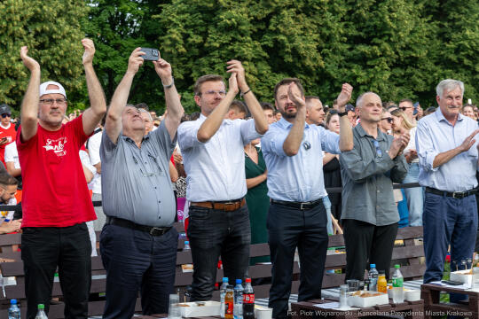 Miszalski Aleksander, kibic, Tauron Arena, Polska-Austria, strefa kibica, mecz