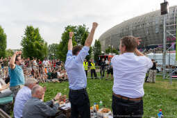 Miszalski Aleksander, kibic, Tauron Arena, Polska-Austria, strefa kibica, mecz