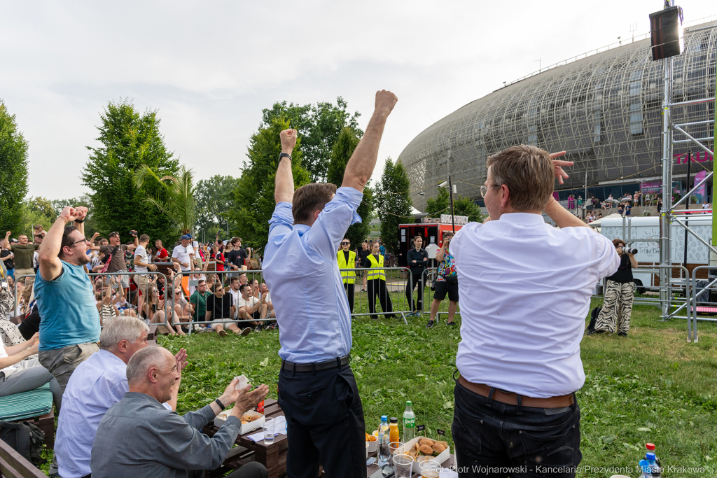 Miszalski Aleksander, kibic, Tauron Arena, Polska-Austria, strefa kibica, mecz  Autor: P. Wojnarowski