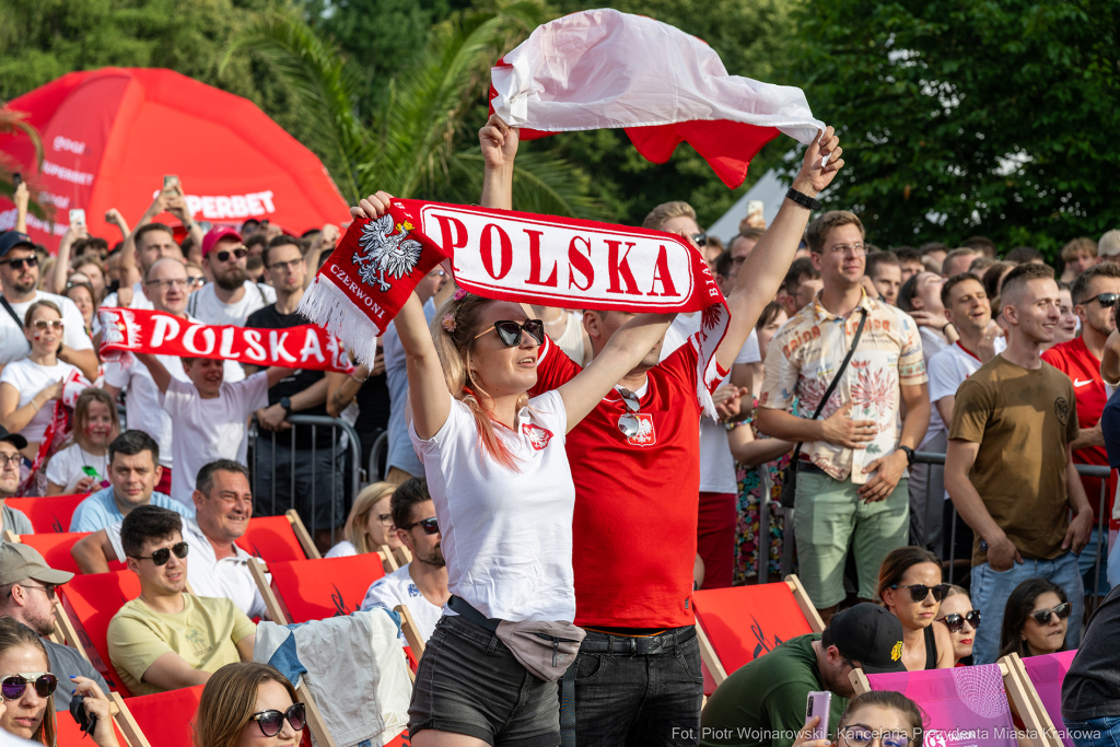 Miszalski Aleksander, kibic, Tauron Arena, Polska-Austria, strefa kibica, mecz  Autor: P. Wojnarowski