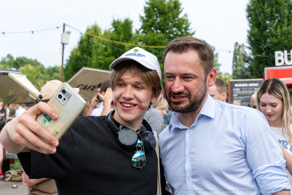 Miszalski Aleksander, kibic, Tauron Arena, Polska-Austria, strefa kibica, mecz  Autor: P. Wojnarowski