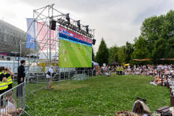 Miszalski Aleksander, kibic, Tauron Arena, Polska-Austria, strefa kibica, mecz