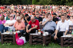 Miszalski Aleksander, kibic, Tauron Arena, Polska-Austria, strefa kibica, mecz