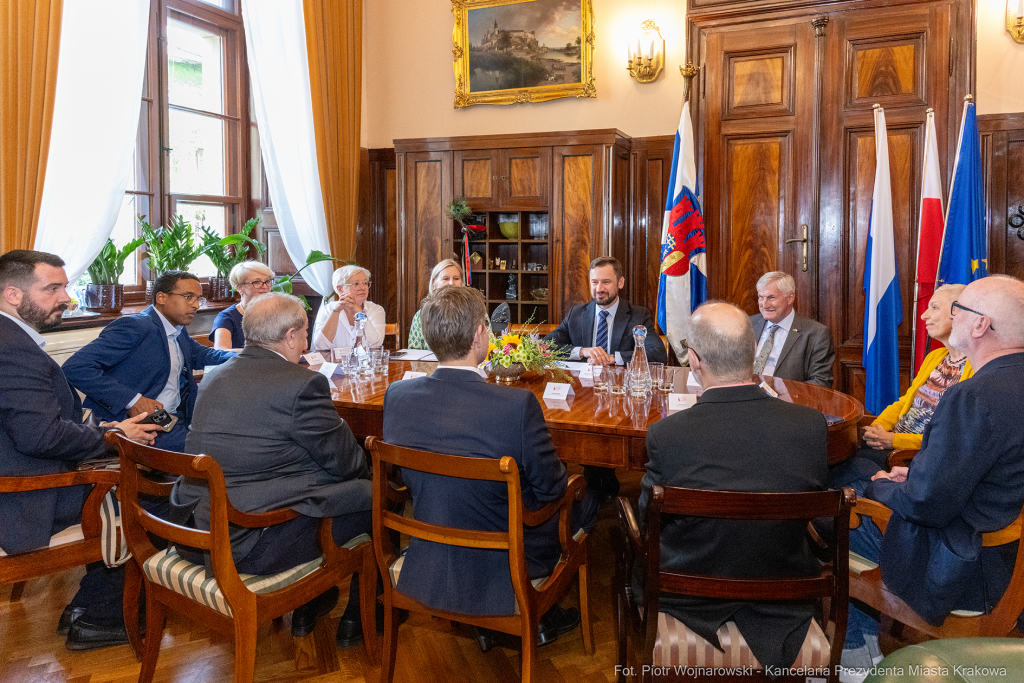 Marcus König, Miszalski Aleksander, Holger Mahnicke, Jakub Kosek, kibicowanie, Tauron Arena, Polska  Autor: P. Wojnarowski