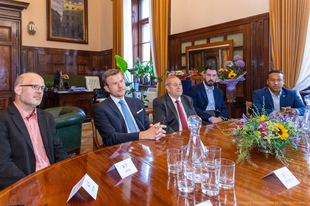 Marcus König, Miszalski Aleksander, Holger Mahnicke, Jakub Kosek, kibicowanie, Tauron Arena, Polska  Autor: P. Wojnarowski
