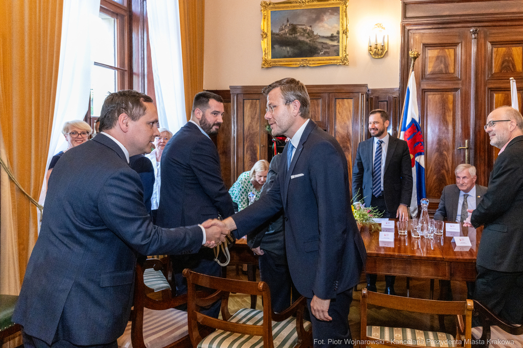 Marcus König, Miszalski Aleksander, Holger Mahnicke, Jakub Kosek, kibicowanie, Tauron Arena, Polska  Autor: P. Wojnarowski