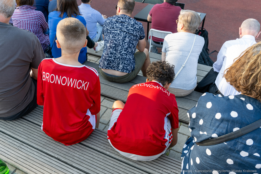 Prezydent, Miszalski, Kracik, Kosek, Ulman, Polna, Stawowy, spotkanie, Ławeczka Dialogu, Bronowice,  Autor: P. Wojnarowski