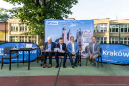 Prezydent, Miszalski, Kracik, Kosek, Ulman, Polna, Stawowy, spotkanie, Ławeczka Dialogu, Bronowice,