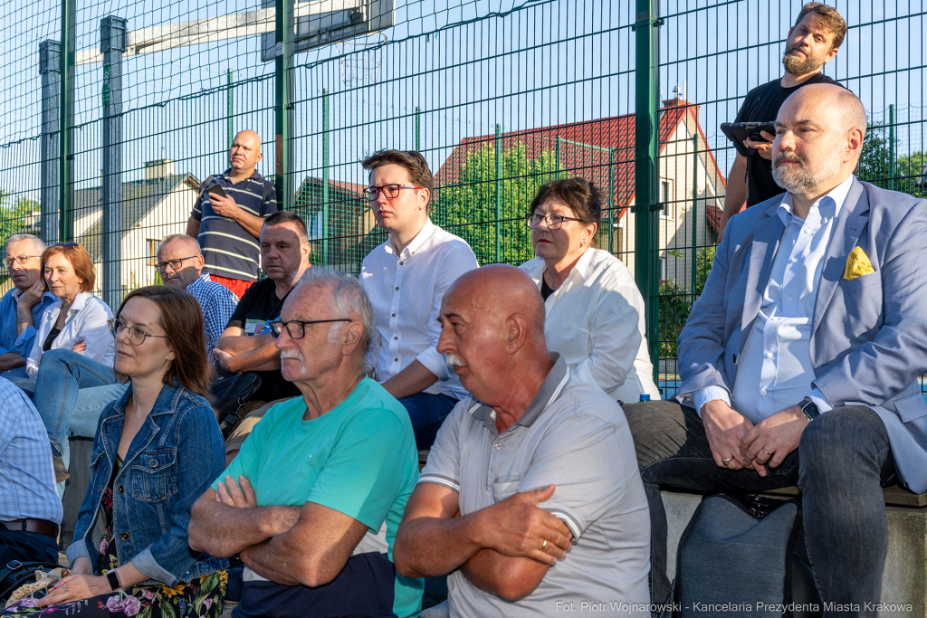Prezydent, Miszalski, Kracik, Kosek, Ulman, Polna, Stawowy, spotkanie, Ławeczka Dialogu, Bronowice,  Autor: P. Wojnarowski