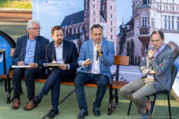 Prezydent, Miszalski, Kracik, Kosek, Ulman, Polna, Stawowy, spotkanie, Ławeczka Dialogu, Bronowice,