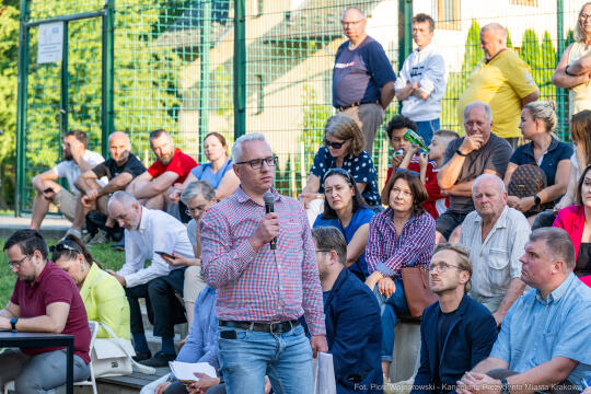 Prezydent, Miszalski, Kracik, Kosek, Ulman, Polna, Stawowy, spotkanie, Ławeczka Dialogu, Bronowice,