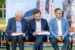 Prezydent, Miszalski, Kracik, Kosek, Ulman, Polna, Stawowy, spotkanie, Ławeczka Dialogu, Bronowice,