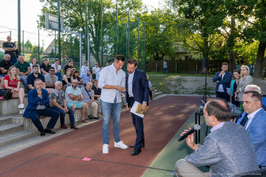 Prezydent, Miszalski, Kracik, Kosek, Ulman, Polna, Stawowy, spotkanie, Ławeczka Dialogu, Bronowice,