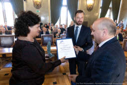 Pióra Biznesu, Krzysztof Karcz, Aleksnder Miszalski, wręczenie, statuetki, dyplomy