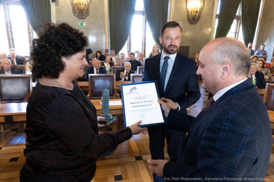 Pióra Biznesu, Krzysztof Karcz, Aleksnder Miszalski, wręczenie, statuetki, dyplomy