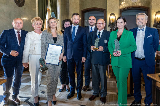 Pióra Biznesu, Krzysztof Karcz, Aleksnder Miszalski, wręczenie, statuetki, dyplomy