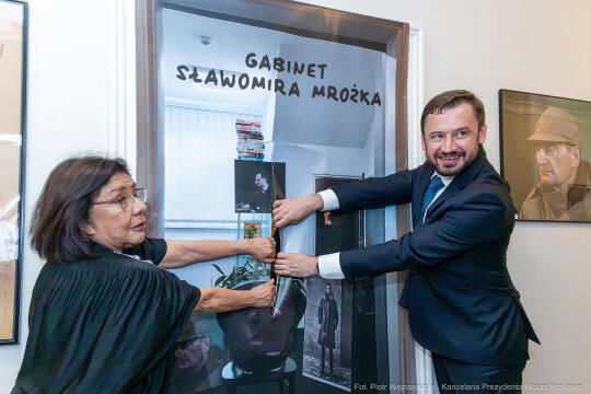 Gabinet Mrożka, Biblioteka Kraków, Miszalski Aleksander, Susana Osorio, otwarcie
