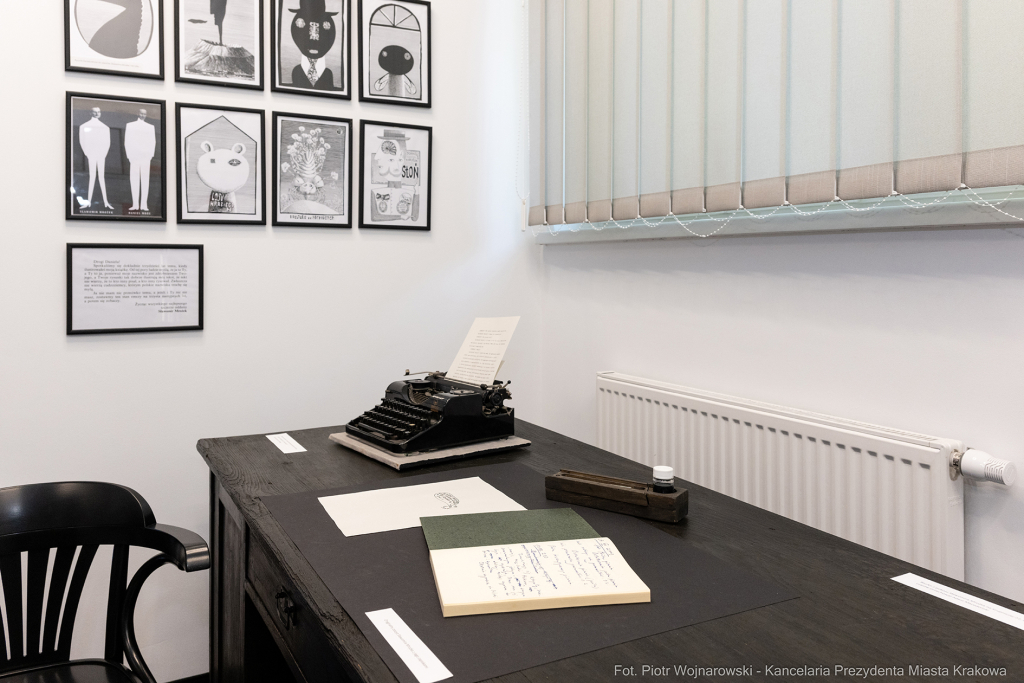 Gabinet Mrożka, Biblioteka Kraków, Miszalski Aleksander, Susana Osorio, otwarcie  Autor: P. Wojnarowski