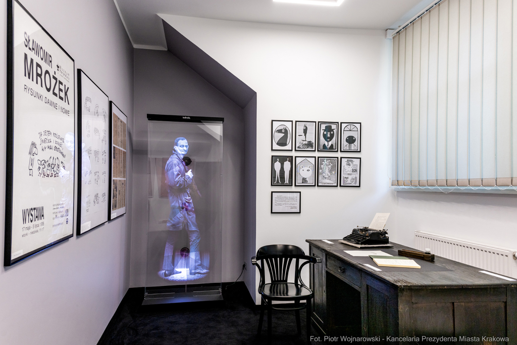 Gabinet Mrożka, Biblioteka Kraków, Miszalski Aleksander, Susana Osorio, otwarcie  Autor: P. Wojnarowski