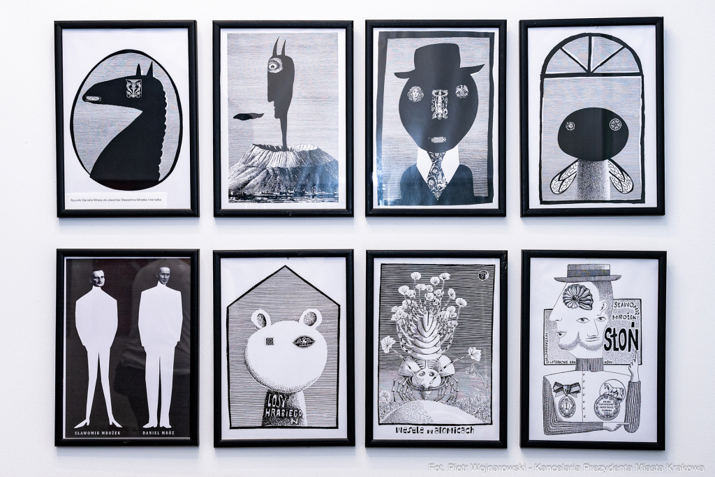 Gabinet Mrożka, Biblioteka Kraków, Miszalski Aleksander, Susana Osorio, otwarcie  Autor: P. Wojnarowski